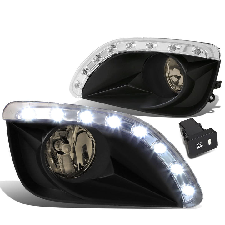 2010-2011 Toyota Camry LED DRL Fog Lights with Switch - Smoke