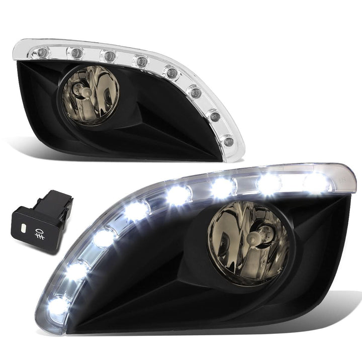 2010-2011 Toyota Camry LED DRL Fog Lights with Switch - Smoke