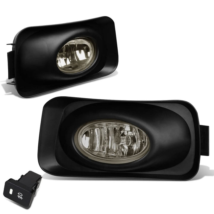 2004-2005 Acura TSX Fog Lights with Switch & Bezel - Smoke
