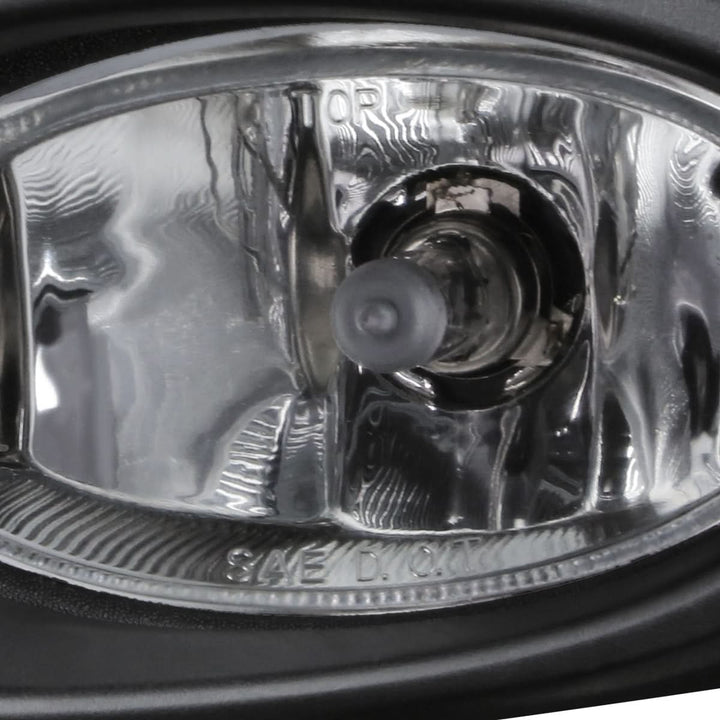 06-07 Honda Accord Coupe Fog Lights with Switch & Bezel - Chrome/Clear