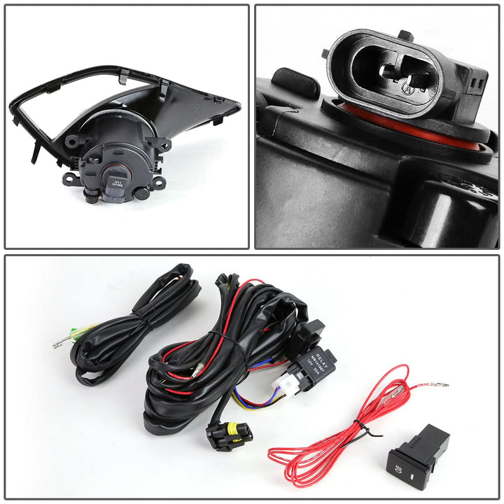 2013-2016 Scion FRS Fog Lights with Switch & Bezel - Chrome/Clear