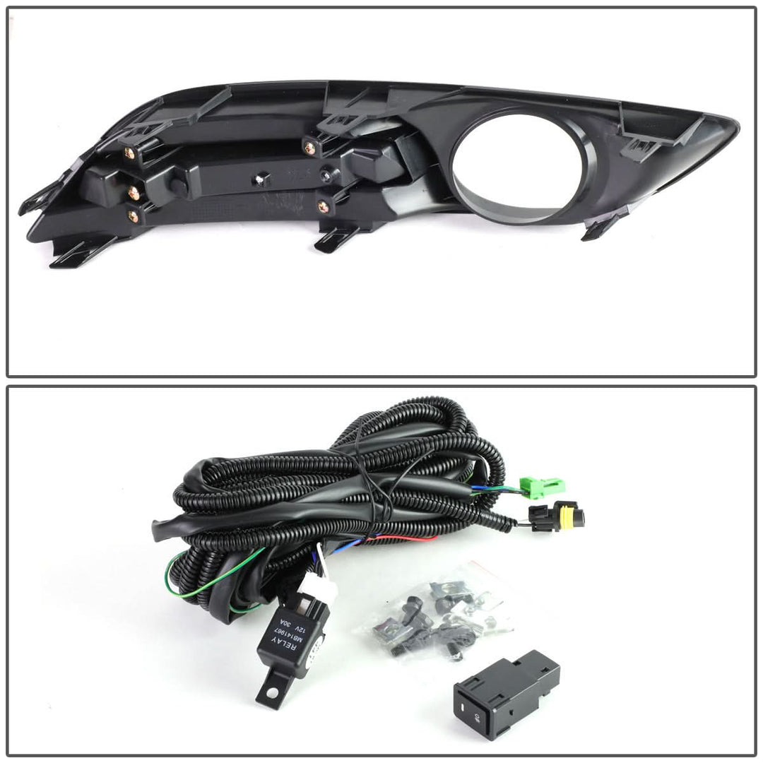 2013-2016 Nissan Sentra 4-Door Fog Lights with Switch & Bezel - Smoke