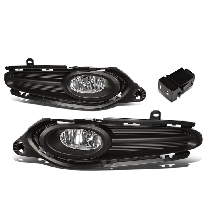 2016-2018 Honda HR-V Fog Lights with Switch & Bezel - Chrome/Clear