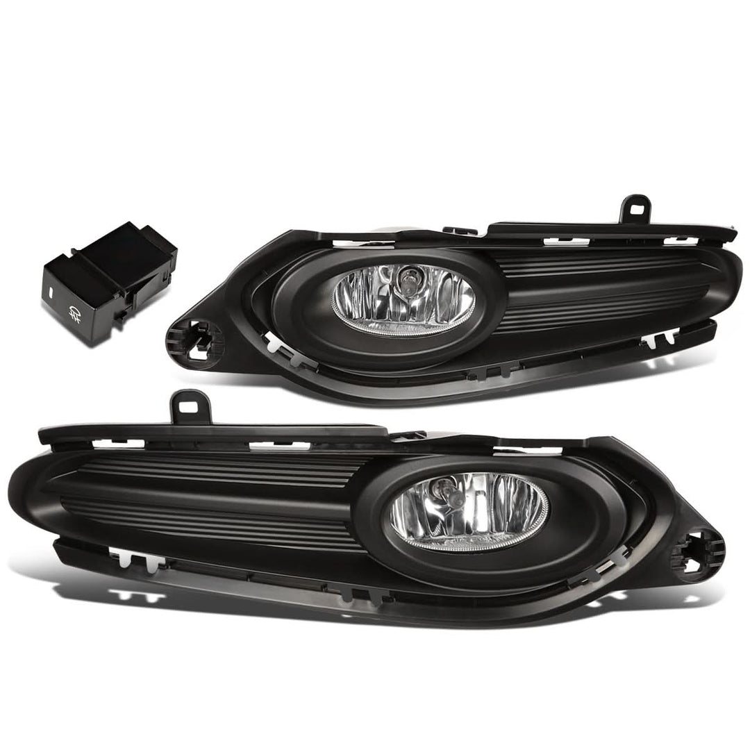 2016-2018 Honda HR-V Fog Lights with Switch & Bezel - Chrome/Clear