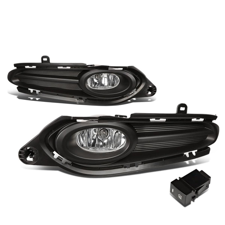 2016-2018 Honda HR-V Fog Lights with Switch & Bezel - Chrome/Clear