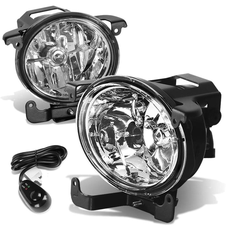 2003-2006 Hyundai Accent Fog Lights with Switch - Chrome/Clear