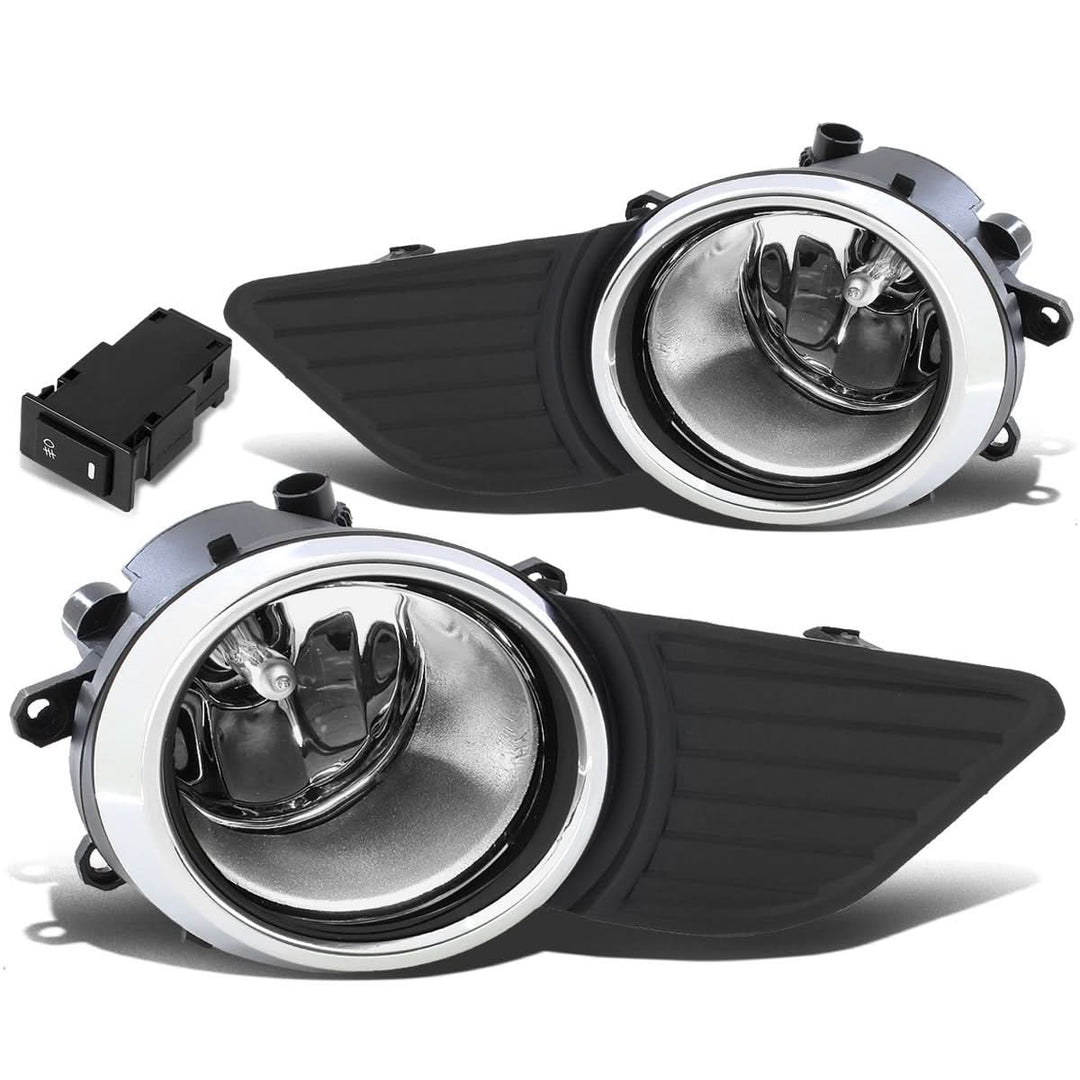 2011-2017 Toyota Sienna Fog Lights with Switch Chrome Bezel H11