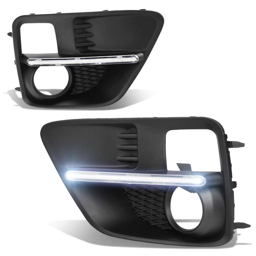 2015-2017 Subaru WRX STI LED Fog Lights with Bezel Chrome Clear