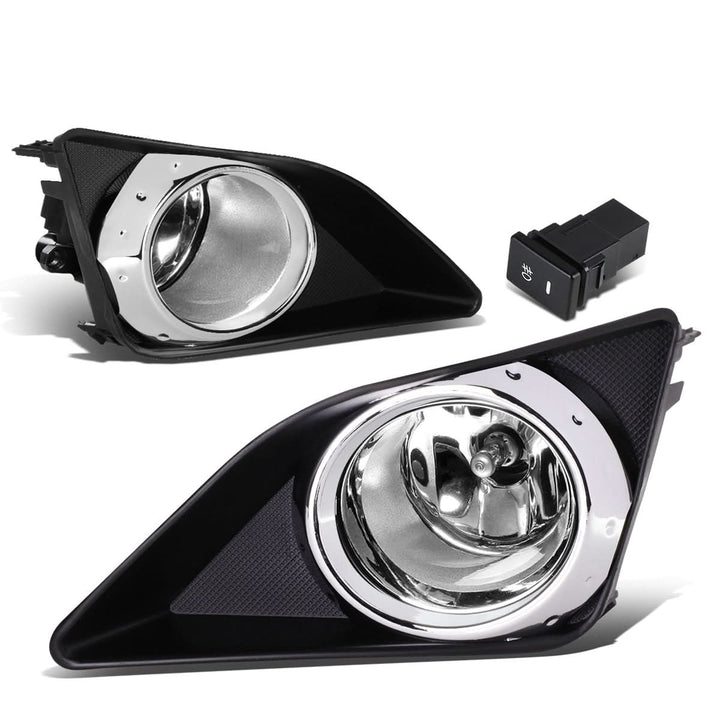 2009-2010 Toyota Corolla Fog Lights with Switch & Bezel H11 Chrome