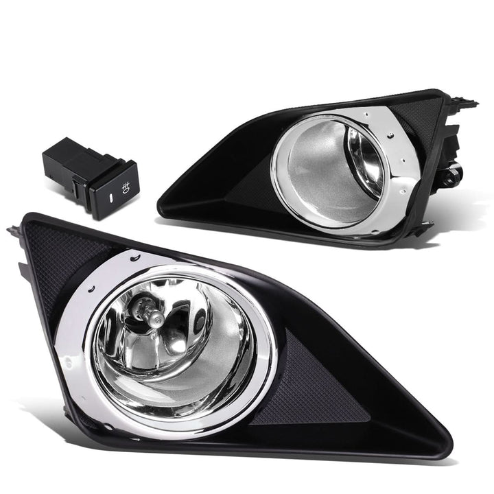 2009-2010 Toyota Corolla Fog Lights with Switch & Bezel H11 Chrome