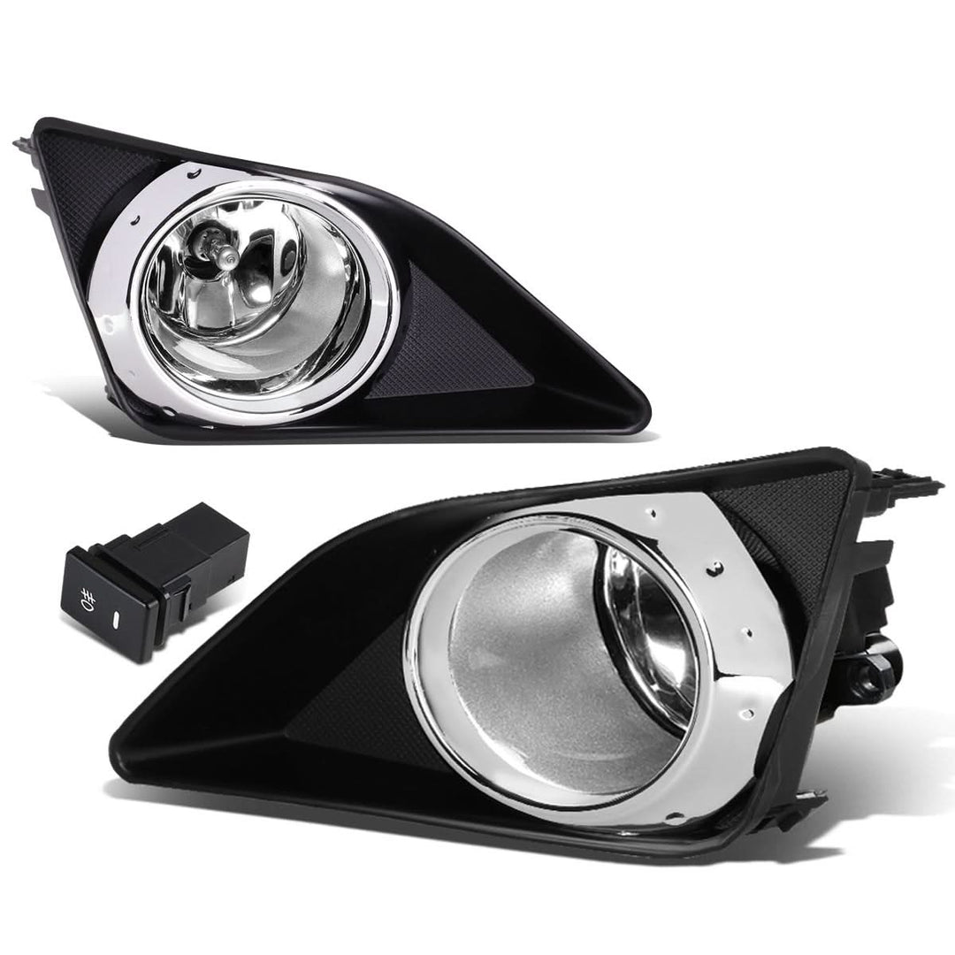 2009-2010 Toyota Corolla Fog Lights with Switch & Bezel H11 Chrome