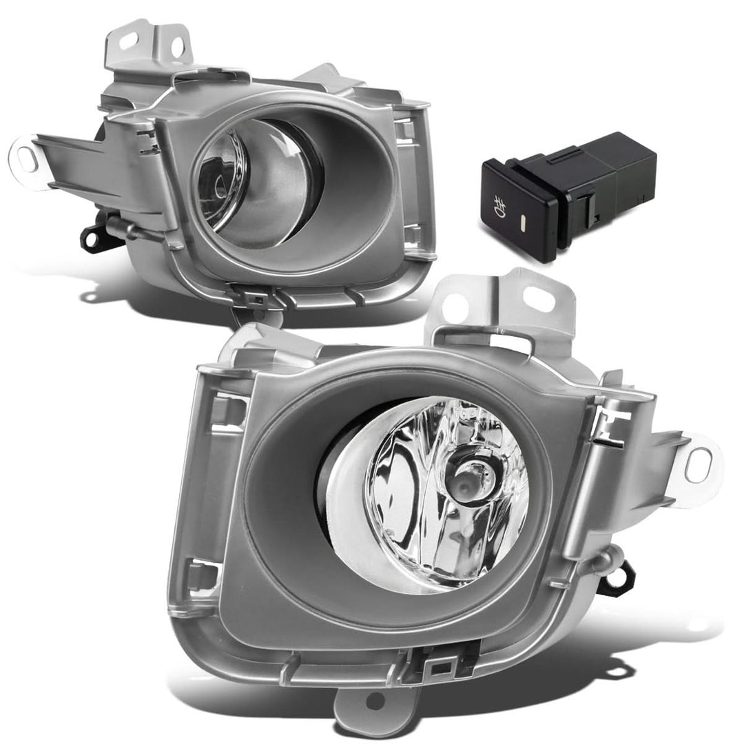 2010-2012 Toyota Prius Fog Lights with Switch & Bezel - H11 Chrome