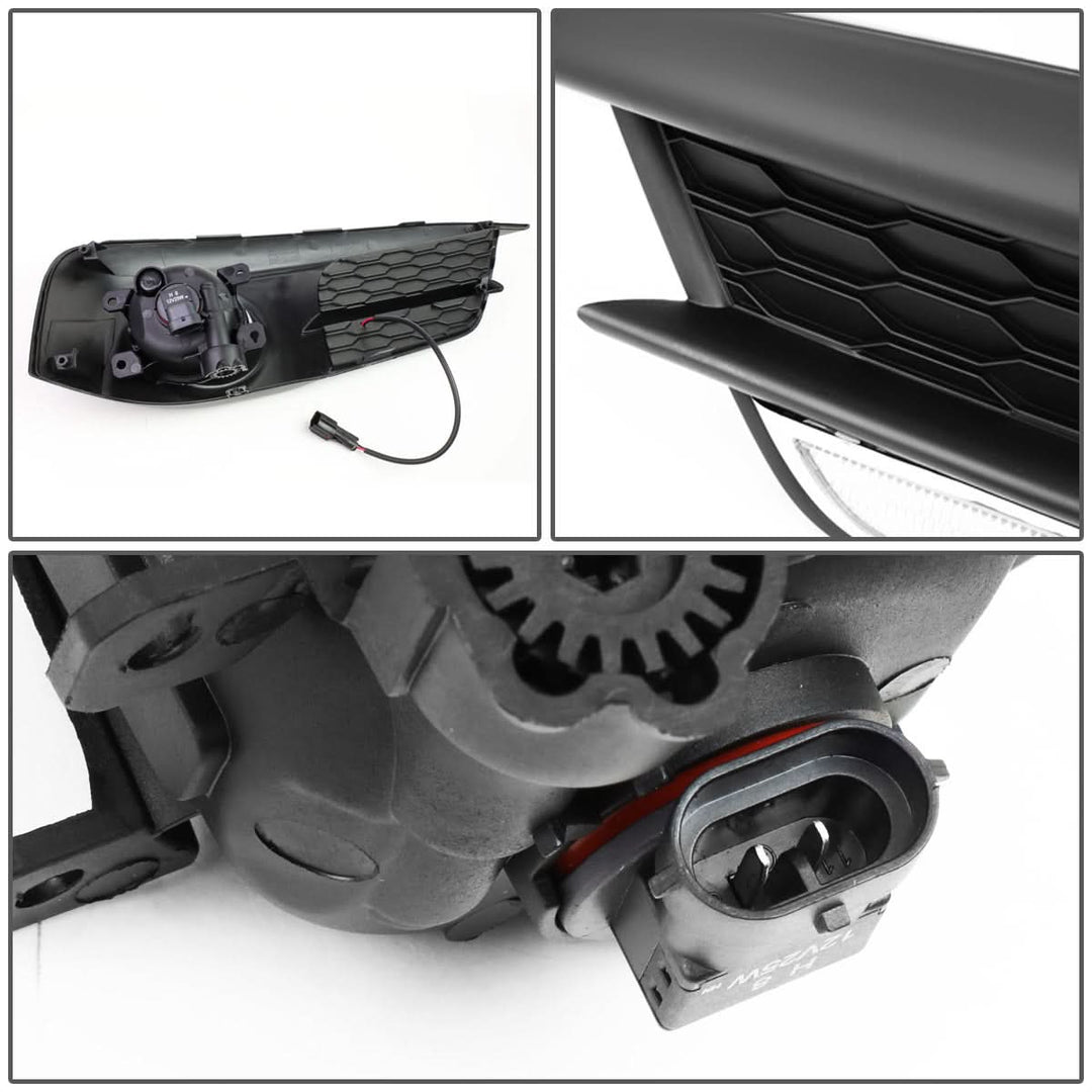 2016-2017 Honda Civic Sedan/Coupe Fog Lights with LED DRL Bezel
