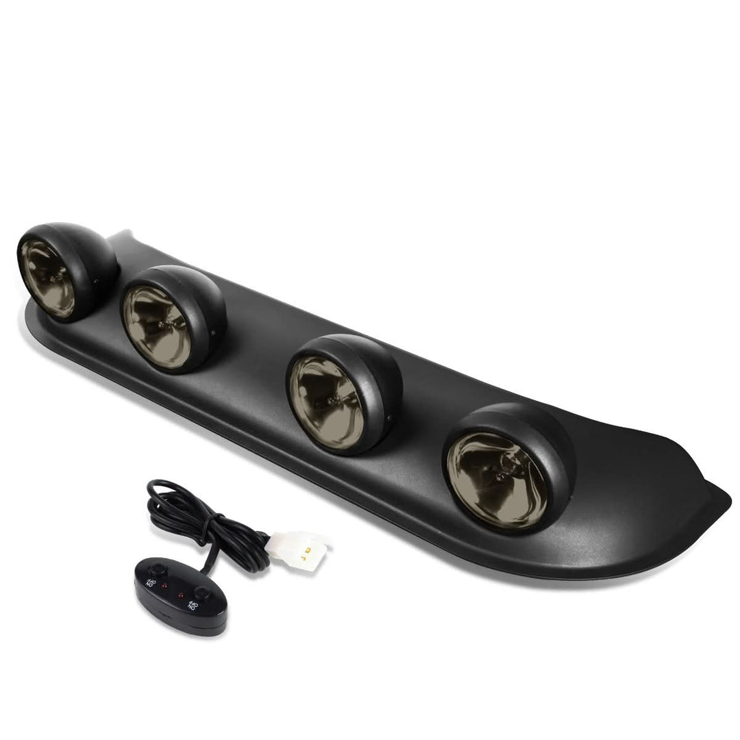 Universal Roof Top Running Fog Lights w/ Switch H3 Smoke