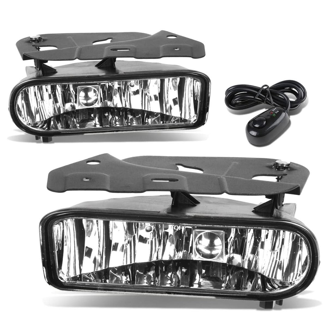 02-06 Cadillac Escalade Fog Lights with Switch Chrome Clear