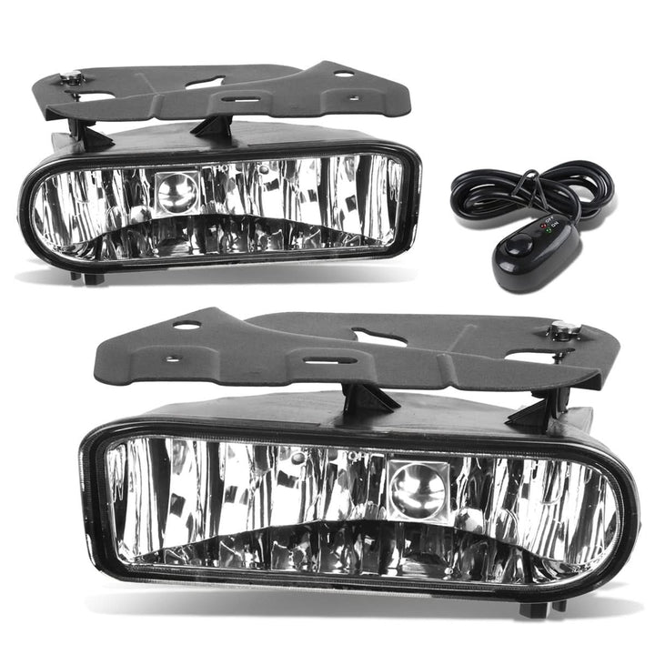 02-06 Cadillac Escalade Fog Lights with Switch Chrome Clear