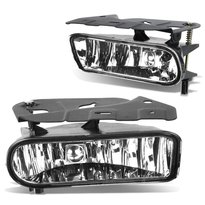 2002-2006 Cadillac Escalade Bolt-On Fog Lights Chrome Clear 899 Bulb
