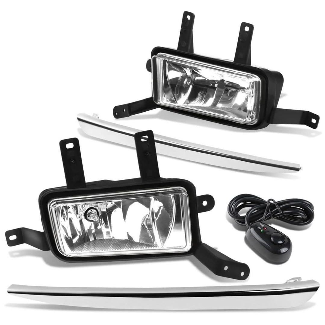 15-20 Chevy Tahoe Suburban Fog Lights with Switch Chrome Bezel