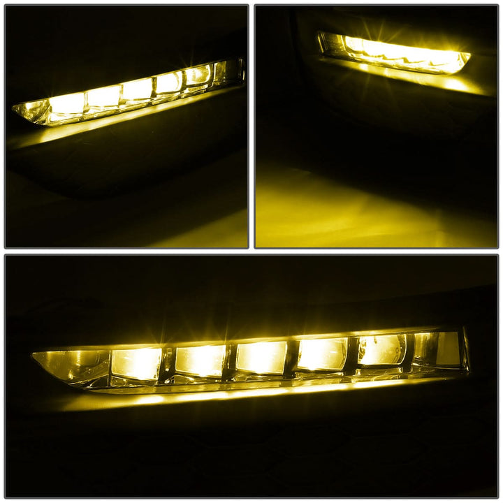 2016-2017 Honda Accord High Powered LED Fog Lights with Switch & Bezel