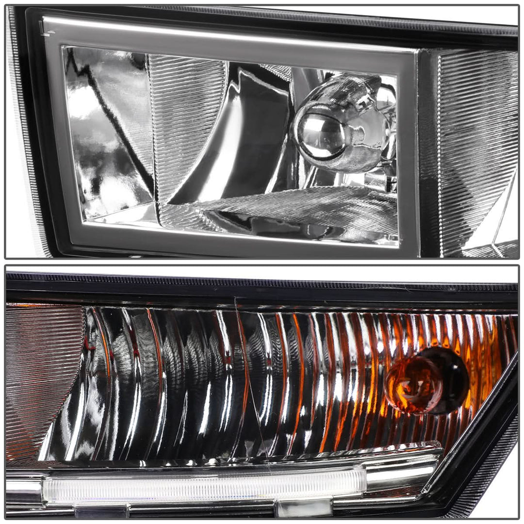 2007-2014 Cadillac Escalade Chrome Clear Fog Lights with Switch