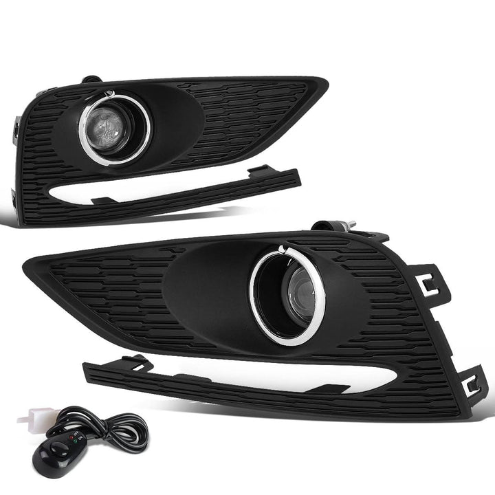 2016-2018 Chevrolet Cruze Fog Lights with Switch & Bezel Chrome/Clear