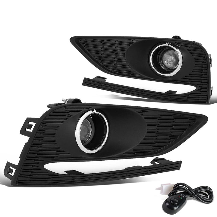 2016-2018 Chevrolet Cruze Fog Lights with Switch & Bezel Chrome/Clear
