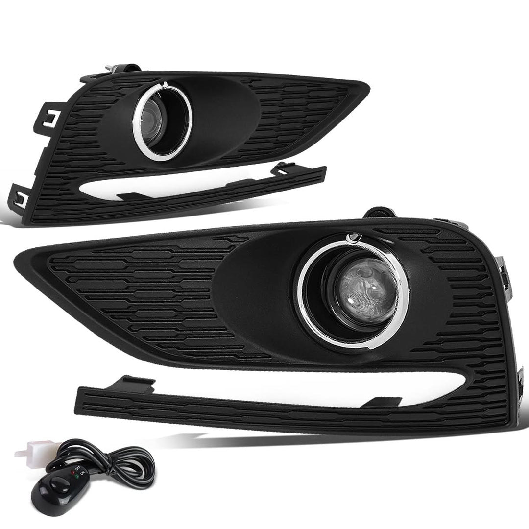 2016-2018 Chevrolet Cruze Fog Lights with Switch & Bezel Chrome/Clear