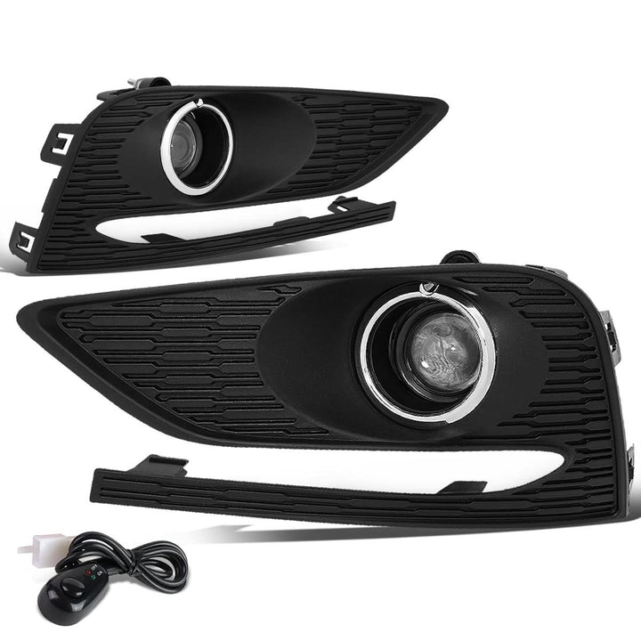 2016-2018 Chevrolet Cruze Fog Lights with Switch & Bezel Chrome/Clear