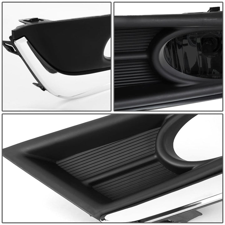 2017-2018 Honda CR-V Fog Lights with Chrome Trim Bezel - Smoke