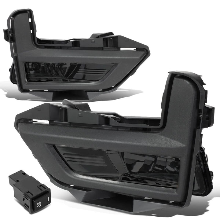 2017-2018 Nissan Rogue Smoke Fog Lights with Black Bezel