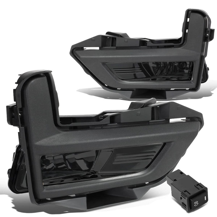 2017-2018 Nissan Rogue Smoke Fog Lights with Black Bezel