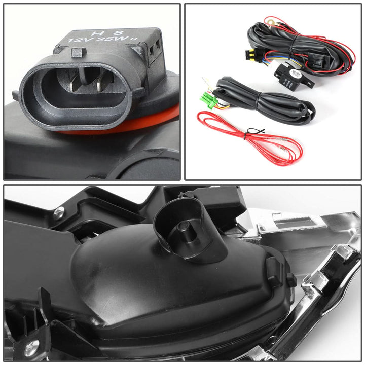 2017-2018 Nissan Rogue Fog Lights with Chrome Bezel