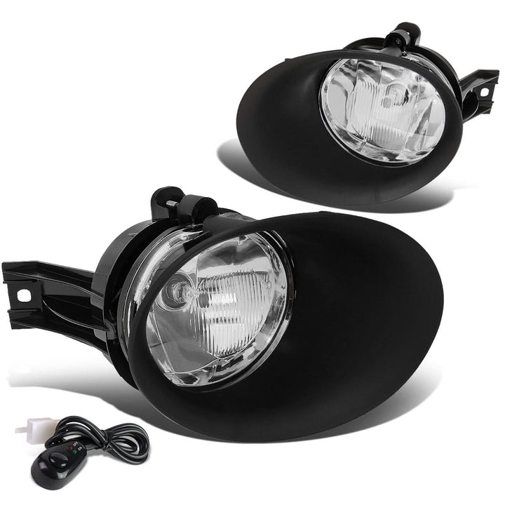 02-09 Dodge Ram Fog Lights w/ Switch & Bezel - Chrome/Clear