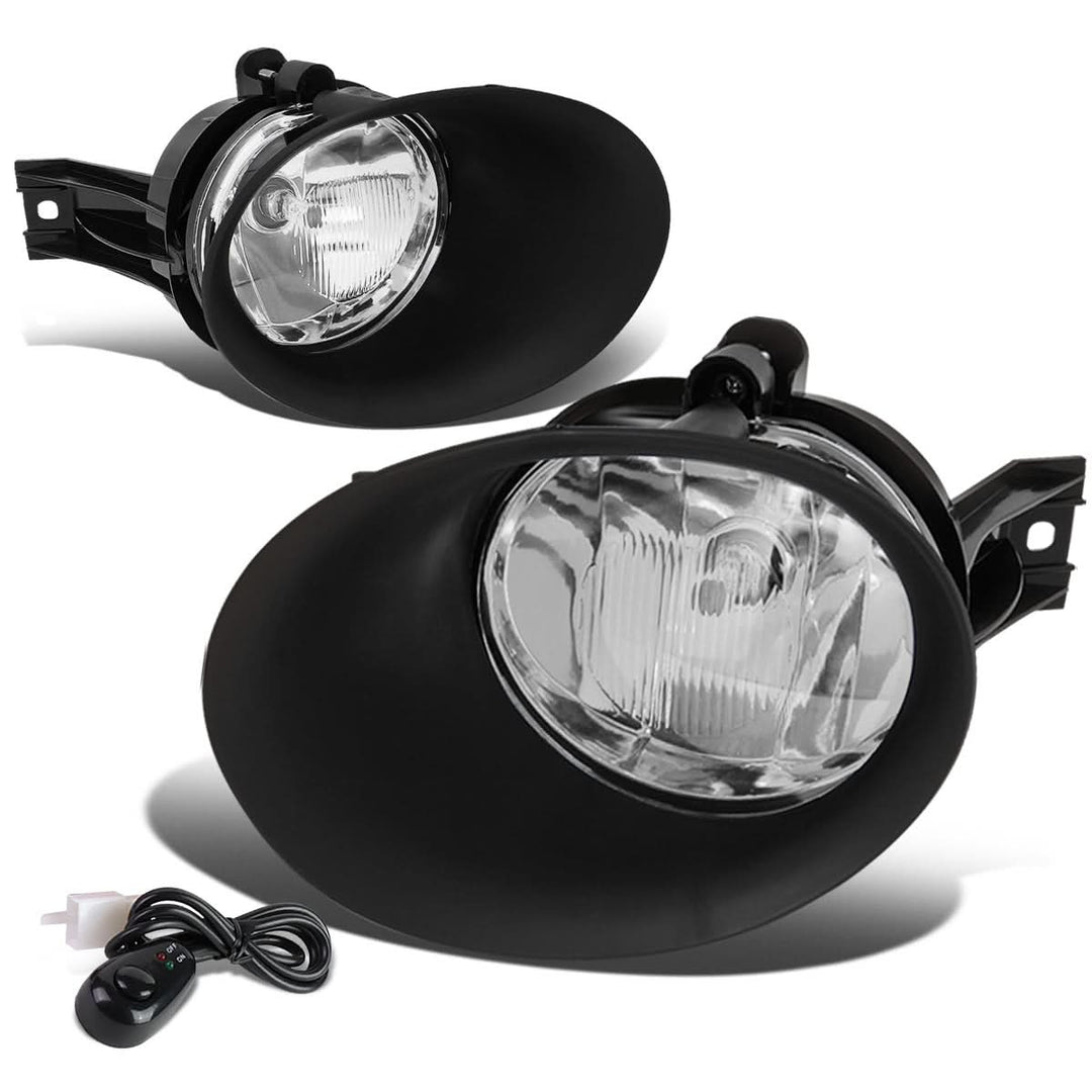 02-09 Dodge Ram Fog Lights w/ Switch & Bezel - Chrome/Clear