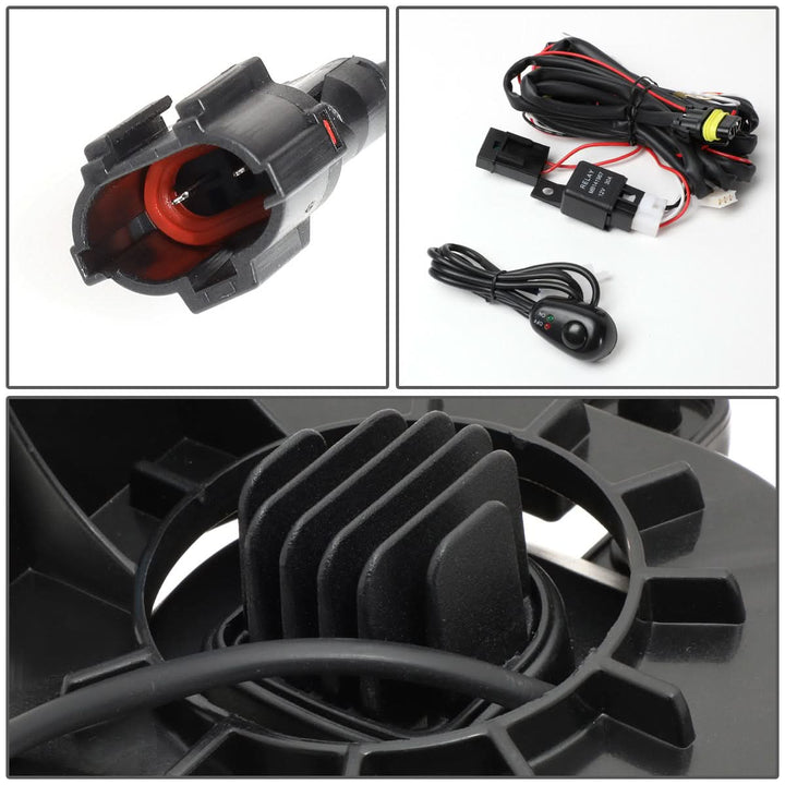 02-09 Dodge Ram Fog Lights w/ Switch & Bezel - Smoke