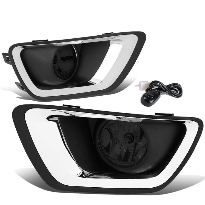 2015-2019 Chevrolet Colorado Fog Lights with Switch Chrome Bezel