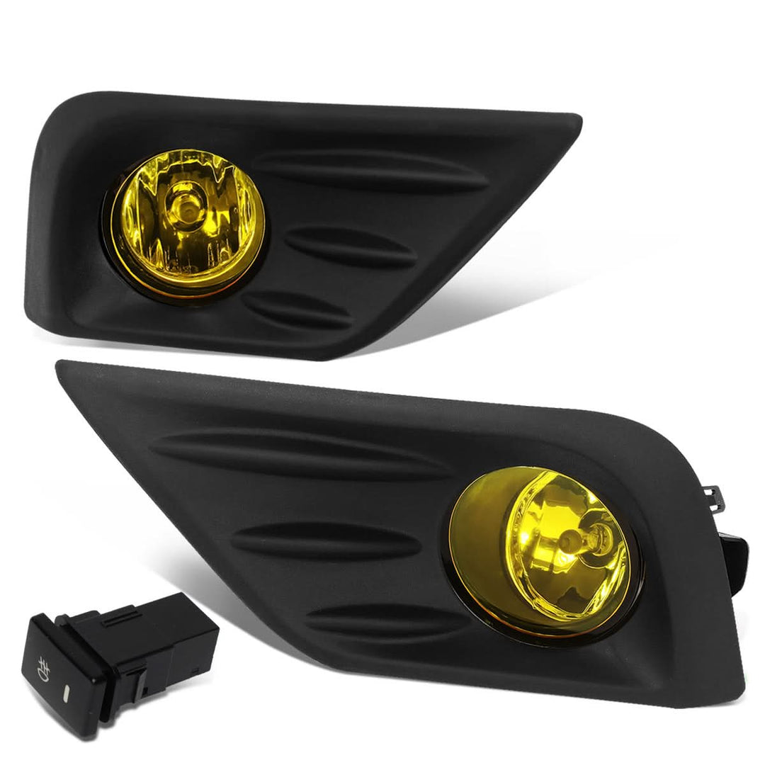 2016-2018 Nissan Altima Fog Lights with Switch - Amber Black Bezel