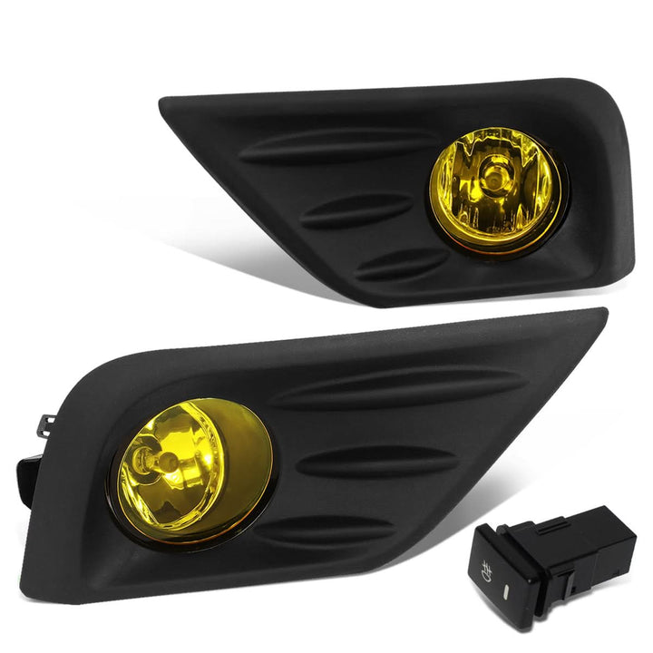 2016-2018 Nissan Altima Fog Lights with Switch - Amber Black Bezel