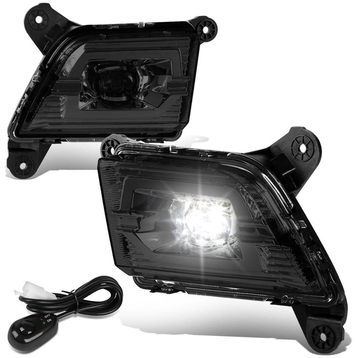 2019-2020 Chevrolet Silverado 1500 LED Fog Lights with Switch - Smoke