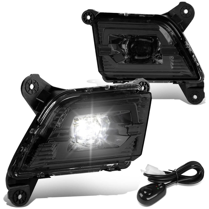 2019-2020 Chevrolet Silverado 1500 LED Fog Lights with Switch - Smoke