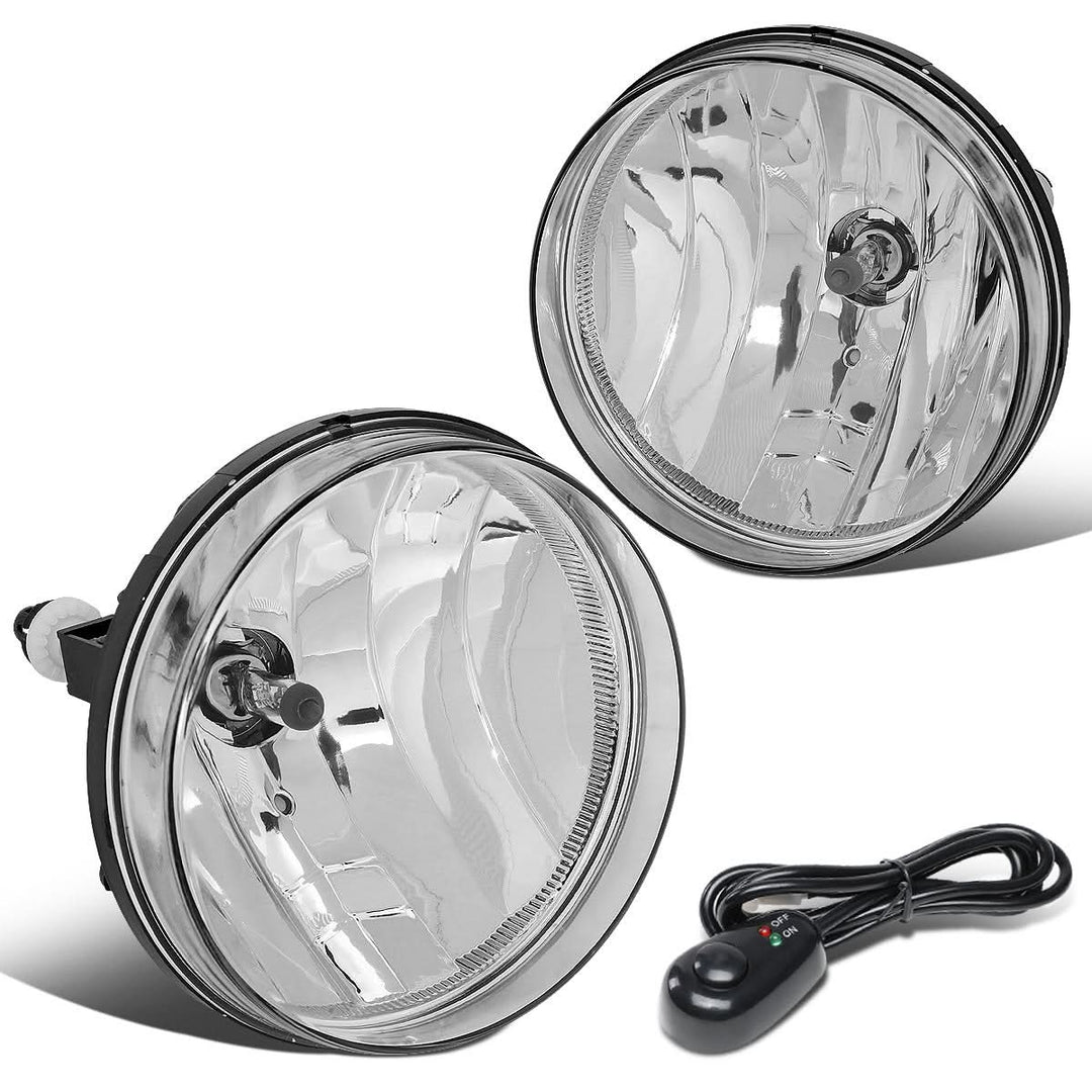 07-14 GMC Sierra Fog Lights with Switch - Chrome/Clear