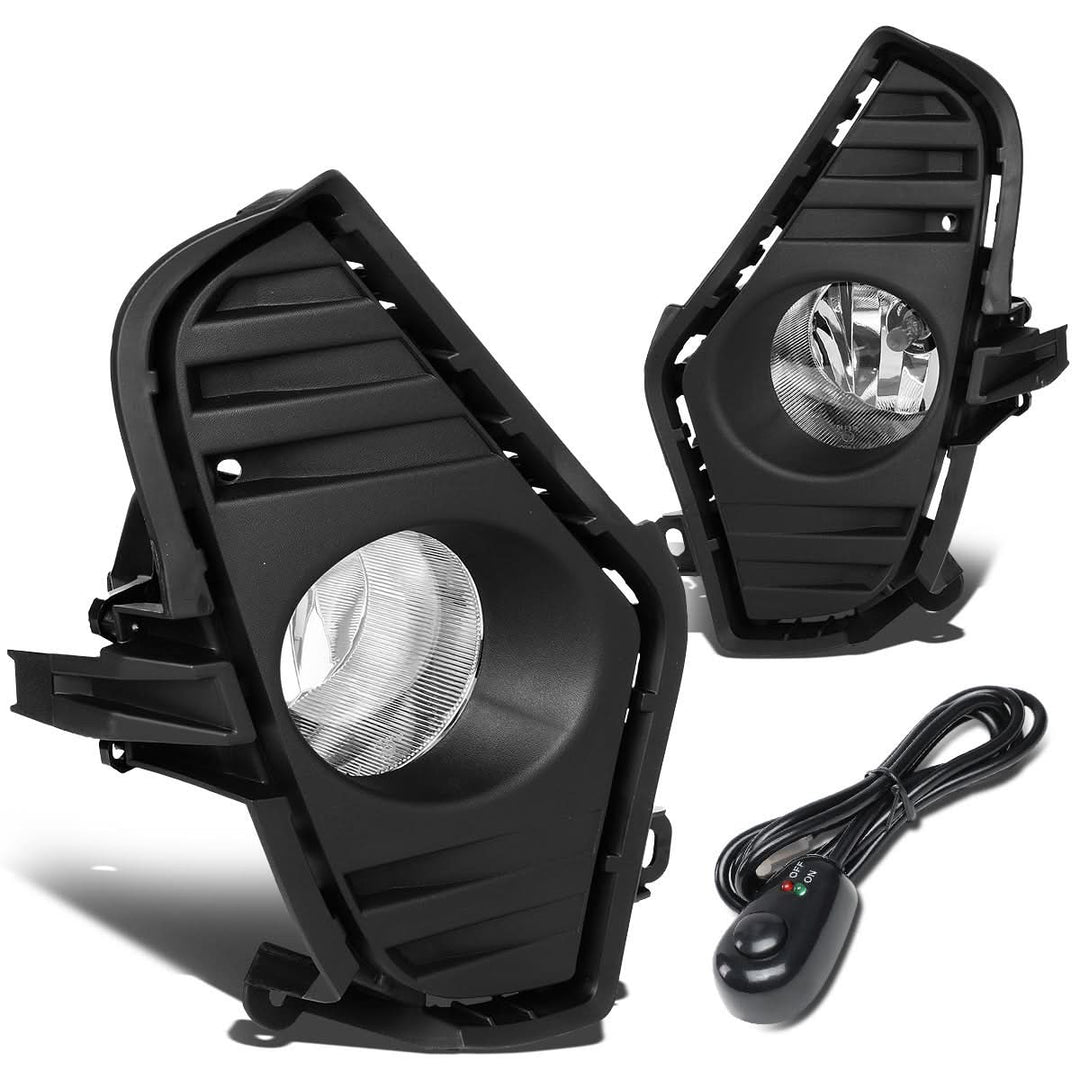 2019-2020 Toyota RAV4 Fog Lights with Switch Black Bezel Chrome