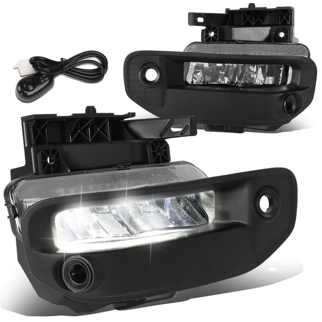2019-2022 RAM 1500 LED Fog Lights Chrome/Clear w/ Parking Sensors