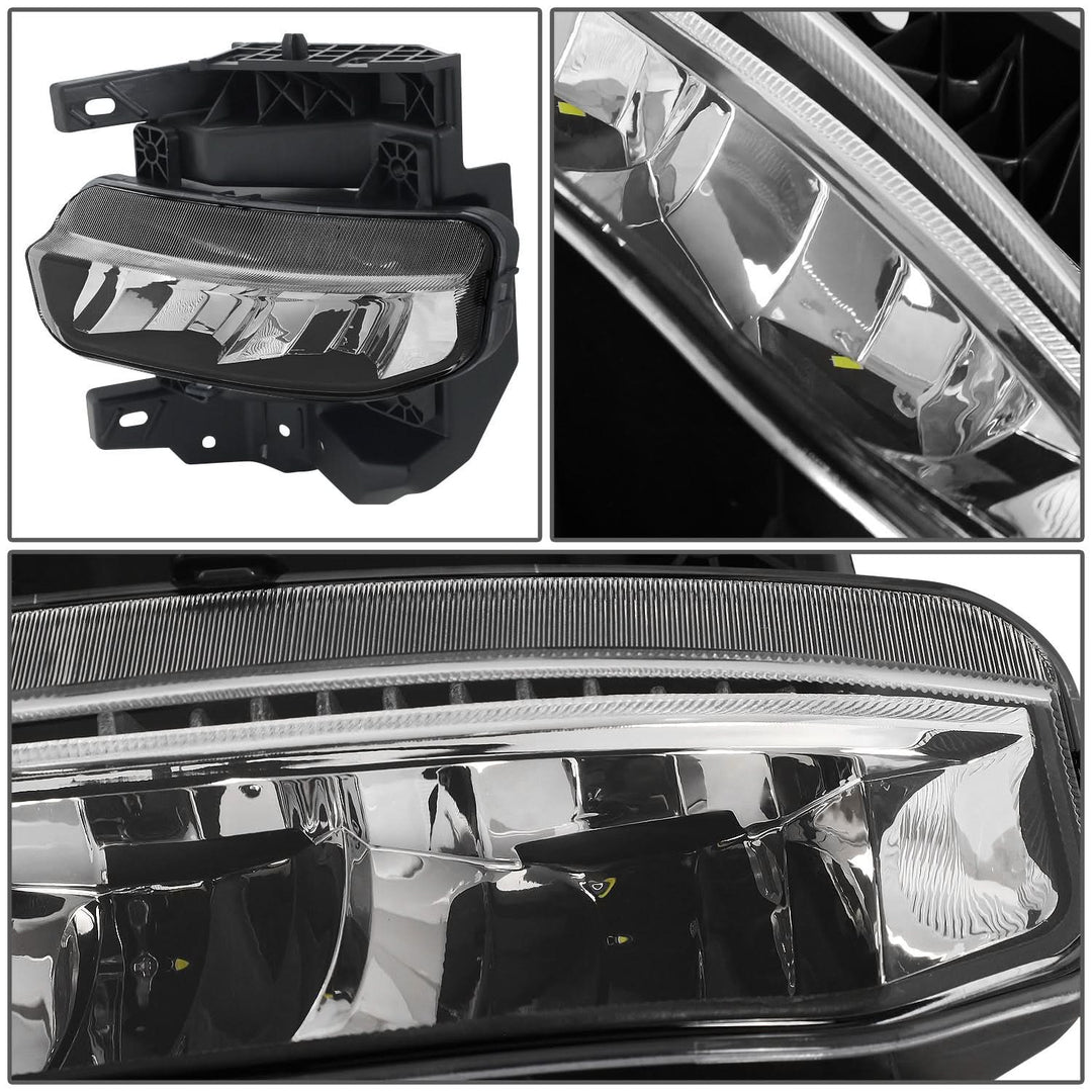 2019-2022 RAM 1500 LED Fog Lights Chrome/Clear w/ Parking Sensors
