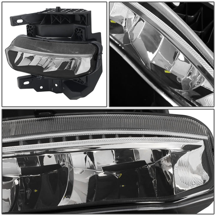 2019-2022 RAM 1500 LED Fog Lights Chrome/Clear w/ Parking Sensors