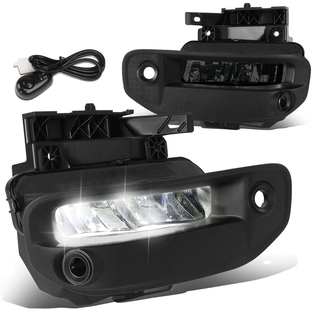 2019-2022 RAM 1500 LED Smoked Fog Lights w/ Parking Sensor Compatibility