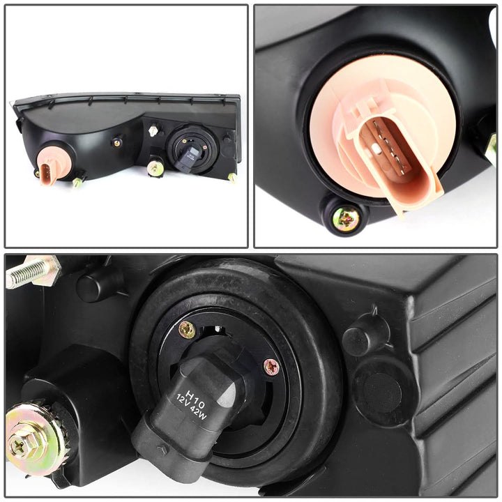 07-14 Cadillac Escalade Fog Lights with Switch and Bezel Chrome/Clear