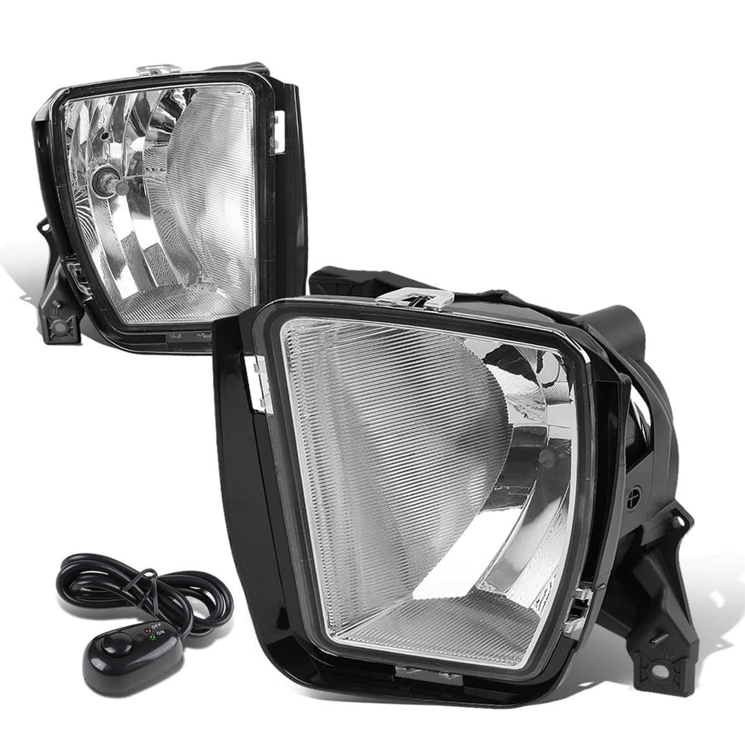 2013-2018 Ram 1500 Fog Lights with Switch - Chrome/Clear