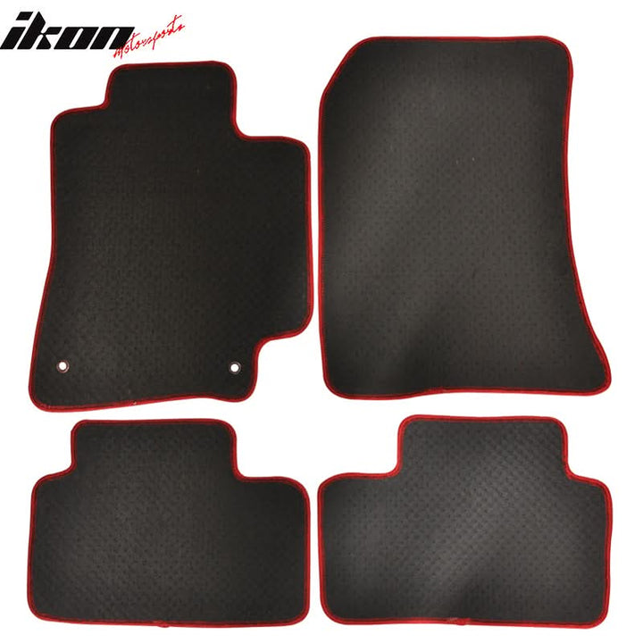 Car Floor Mat for 2001-2005 Lexus IS300 Red Nylon Carpets 4PCS Set