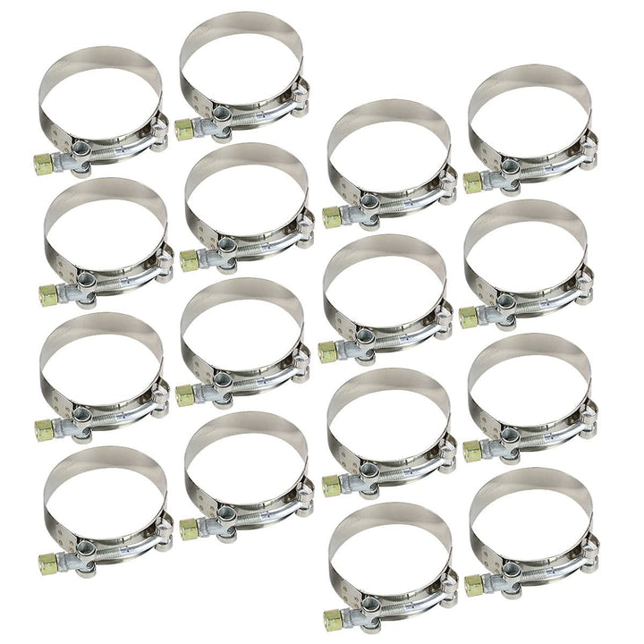 Universal 3.00" Aluminum Intercooler Piping Kit - 8PC w/ Hoses & Clamps